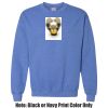Adult Heavy Blend Heather Royal or Red 60/40 Fleece Crew (S) Thumbnail
