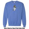 Adult Heavy Blend Heather Royal or Red 60/40 Fleece Crew (S) Thumbnail