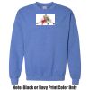 Adult Heavy Blend Heather Royal or Red 60/40 Fleece Crew (S) Thumbnail