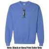 Adult Heavy Blend Heather Royal or Red 60/40 Fleece Crew (S) Thumbnail