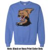 Adult Heavy Blend Heather Royal or Red 60/40 Fleece Crew (S) Thumbnail