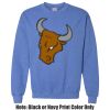 Adult Heavy Blend Heather Royal or Red 60/40 Fleece Crew (S) Thumbnail