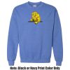 Adult Heavy Blend Heather Royal or Red 60/40 Fleece Crew (S) Thumbnail