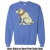 Adult Heavy Blend Heather Royal or Red 60/40 Fleece Crew (S) Thumbnail