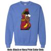 Adult Heavy Blend Heather Royal or Red 60/40 Fleece Crew (S) Thumbnail