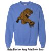 Adult Heavy Blend Heather Royal or Red 60/40 Fleece Crew (S) Thumbnail