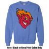 Adult Heavy Blend Heather Royal or Red 60/40 Fleece Crew (S) Thumbnail