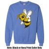 Adult Heavy Blend Heather Royal or Red 60/40 Fleece Crew (S) Thumbnail