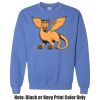 Adult Heavy Blend Heather Royal or Red 60/40 Fleece Crew (S) Thumbnail