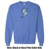 Adult Heavy Blend Heather Royal or Red 60/40 Fleece Crew (S) Thumbnail