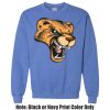 Adult Heavy Blend Heather Royal or Red 60/40 Fleece Crew (S) Thumbnail