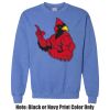 Adult Heavy Blend Heather Royal or Red 60/40 Fleece Crew (S) Thumbnail