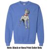 Adult Heavy Blend Heather Royal or Red 60/40 Fleece Crew (S) Thumbnail