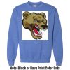 Adult Heavy Blend Heather Royal or Red 60/40 Fleece Crew (S) Thumbnail