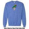 Adult Heavy Blend Heather Royal or Red 60/40 Fleece Crew (S) Thumbnail