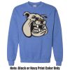 Adult Heavy Blend Heather Royal or Red 60/40 Fleece Crew (S) Thumbnail