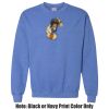 Adult Heavy Blend Heather Royal or Red 60/40 Fleece Crew (S) Thumbnail