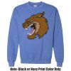 Adult Heavy Blend Heather Royal or Red 60/40 Fleece Crew (S) Thumbnail