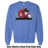 Adult Heavy Blend Heather Royal or Red 60/40 Fleece Crew (S) Thumbnail
