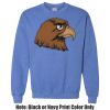 Adult Heavy Blend Heather Royal or Red 60/40 Fleece Crew (S) Thumbnail