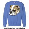Adult Heavy Blend Heather Royal or Red 60/40 Fleece Crew (S) Thumbnail