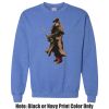 Adult Heavy Blend Heather Royal or Red 60/40 Fleece Crew (S) Thumbnail