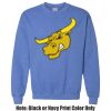 Adult Heavy Blend Heather Royal or Red 60/40 Fleece Crew (S) Thumbnail