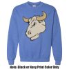 Adult Heavy Blend Heather Royal or Red 60/40 Fleece Crew (S) Thumbnail