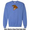 Adult Heavy Blend Heather Royal or Red 60/40 Fleece Crew (S) Thumbnail