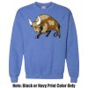 Adult Heavy Blend Heather Royal or Red 60/40 Fleece Crew (S) Thumbnail