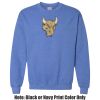 Adult Heavy Blend Heather Royal or Red 60/40 Fleece Crew (S) Thumbnail