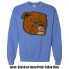 Adult Heavy Blend Heather Royal or Red 60/40 Fleece Crew (S) Thumbnail