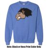 Adult Heavy Blend Heather Royal or Red 60/40 Fleece Crew (S) Thumbnail