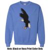 Adult Heavy Blend Heather Royal or Red 60/40 Fleece Crew (S) Thumbnail