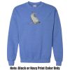Adult Heavy Blend Heather Royal or Red 60/40 Fleece Crew (S) Thumbnail