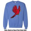 Adult Heavy Blend Heather Royal or Red 60/40 Fleece Crew (S) Thumbnail