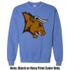 Adult Heavy Blend Heather Royal or Red 60/40 Fleece Crew (S) Thumbnail