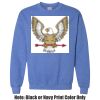 Adult Heavy Blend Heather Royal or Red 60/40 Fleece Crew (S) Thumbnail