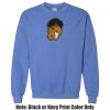 Adult Heavy Blend Heather Royal or Red 60/40 Fleece Crew (S) Thumbnail