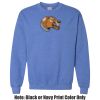 Adult Heavy Blend Heather Royal or Red 60/40 Fleece Crew (S) Thumbnail