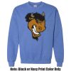 Adult Heavy Blend Heather Royal or Red 60/40 Fleece Crew (S) Thumbnail