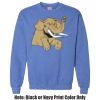 Adult Heavy Blend Heather Royal or Red 60/40 Fleece Crew (S) Thumbnail