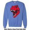 Adult Heavy Blend Heather Royal or Red 60/40 Fleece Crew (S) Thumbnail
