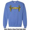 Adult Heavy Blend Heather Royal or Red 60/40 Fleece Crew (S) Thumbnail
