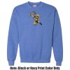 Adult Heavy Blend Heather Royal or Red 60/40 Fleece Crew (S) Thumbnail