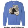 Adult Heavy Blend Heather Royal or Red 60/40 Fleece Crew (S) Thumbnail