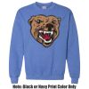 Adult Heavy Blend Heather Royal or Red 60/40 Fleece Crew (S) Thumbnail