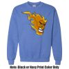 Adult Heavy Blend Heather Royal or Red 60/40 Fleece Crew (S) Thumbnail