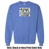 Adult Heavy Blend Heather Royal or Red 60/40 Fleece Crew (S) Thumbnail
