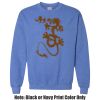 Adult Heavy Blend Heather Royal or Red 60/40 Fleece Crew (S) Thumbnail